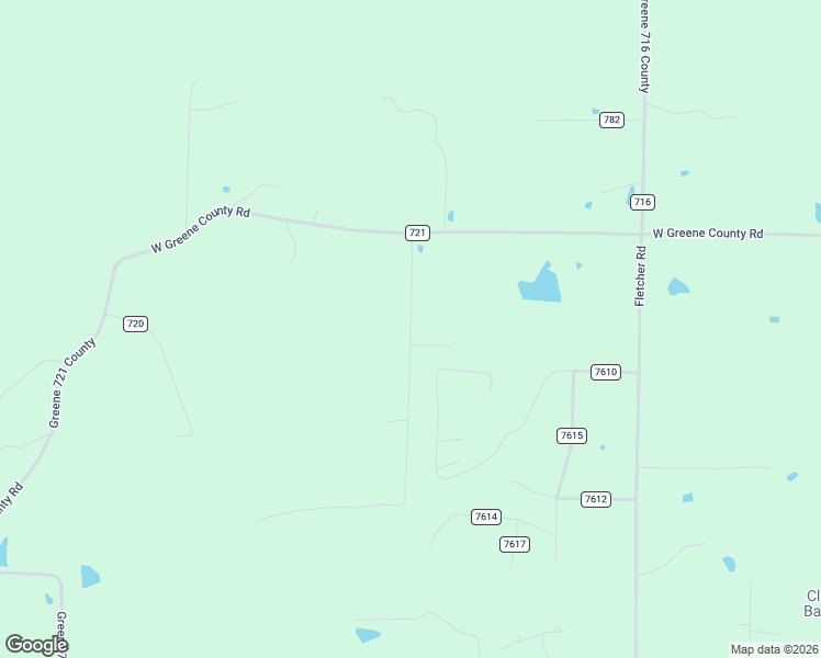 map of restaurants, bars, coffee shops, grocery stores, and more near Greene 756 Road in Greene County