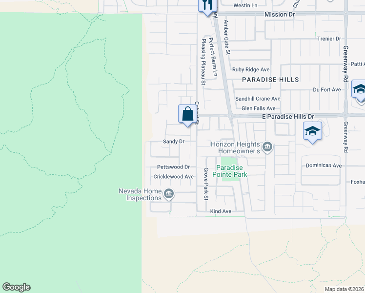 map of restaurants, bars, coffee shops, grocery stores, and more near in Henderson
