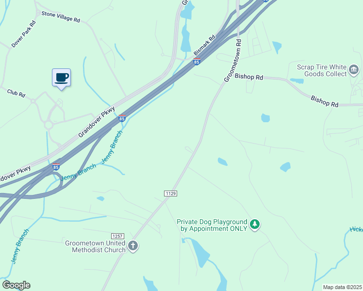 map of restaurants, bars, coffee shops, grocery stores, and more near 4628 Groometown Road in Greensboro