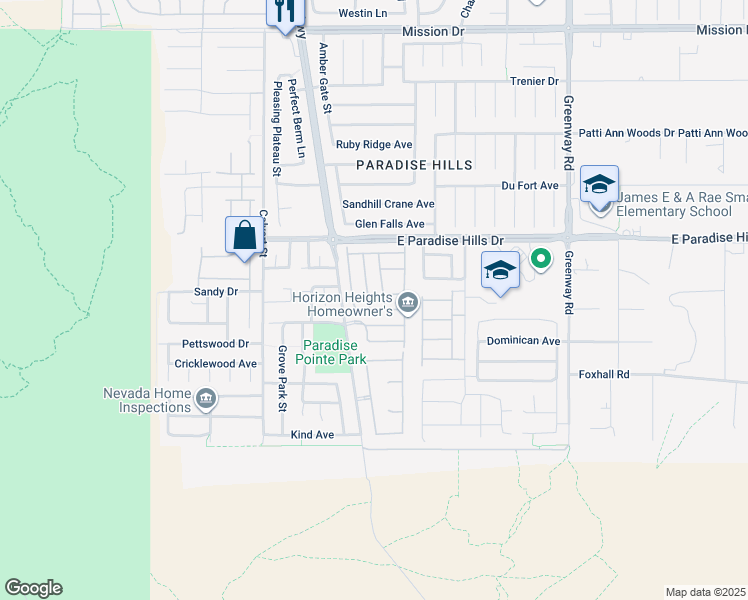 map of restaurants, bars, coffee shops, grocery stores, and more near 680 Moonlight Stroll Street in Henderson