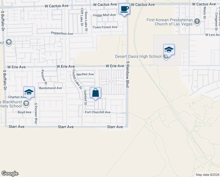 map of restaurants, bars, coffee shops, grocery stores, and more near 11047 Ketchikan Street in Las Vegas