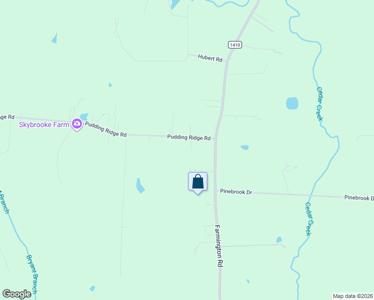 map of restaurants, bars, coffee shops, grocery stores, and more near 147 Pudding Ridge Road in Mocksville