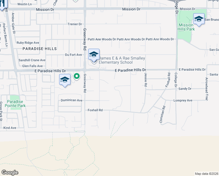 map of restaurants, bars, coffee shops, grocery stores, and more near 323 Wanda Road in Henderson