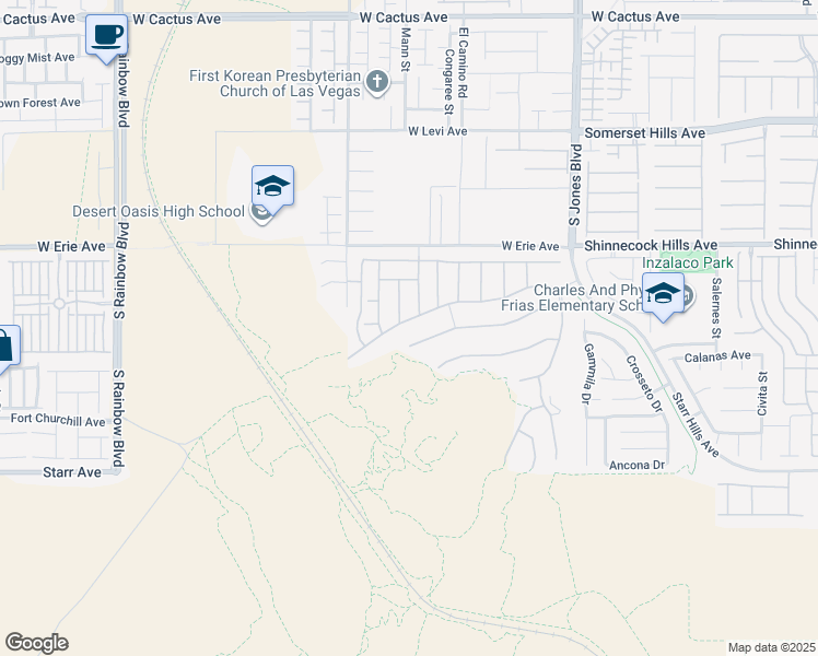 map of restaurants, bars, coffee shops, grocery stores, and more near 11002 Mount Goyer Street in Las Vegas