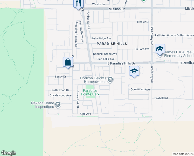map of restaurants, bars, coffee shops, grocery stores, and more near 647 Moonlight Stroll Street in Henderson