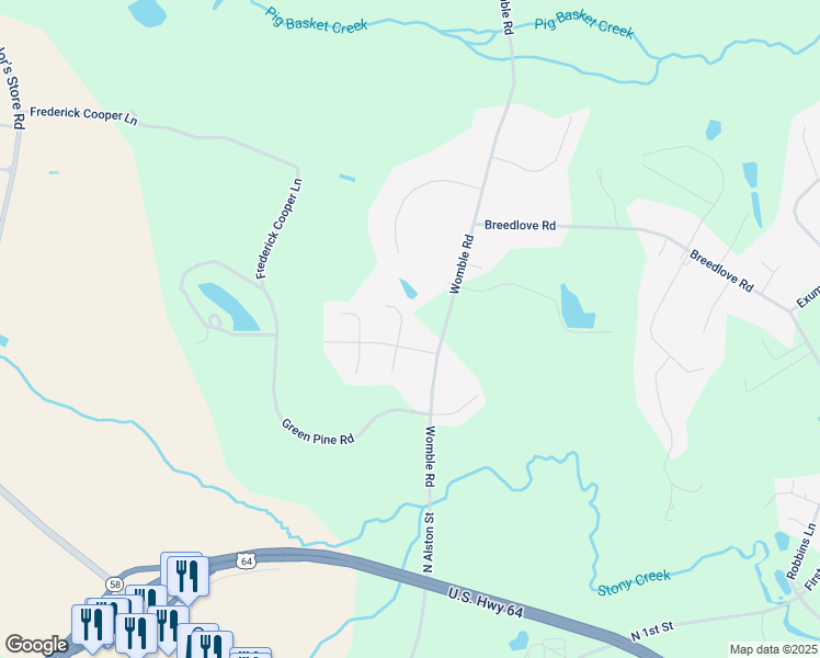 map of restaurants, bars, coffee shops, grocery stores, and more near 2004 Elderberry Court in Nashville