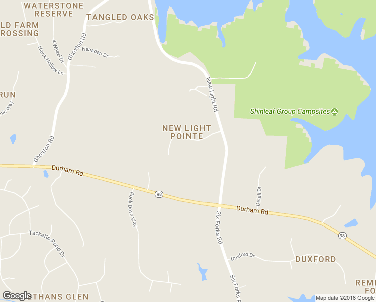 map of restaurants, bars, coffee shops, grocery stores, and more near 13421 New Light Road in Raleigh