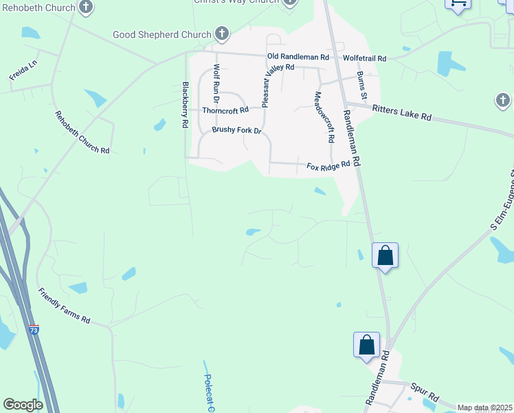 map of restaurants, bars, coffee shops, grocery stores, and more near 1008 Pitman Road in Greensboro