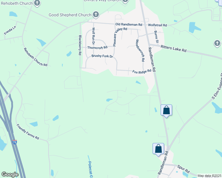 map of restaurants, bars, coffee shops, grocery stores, and more near 1008 Pitman Road in Greensboro