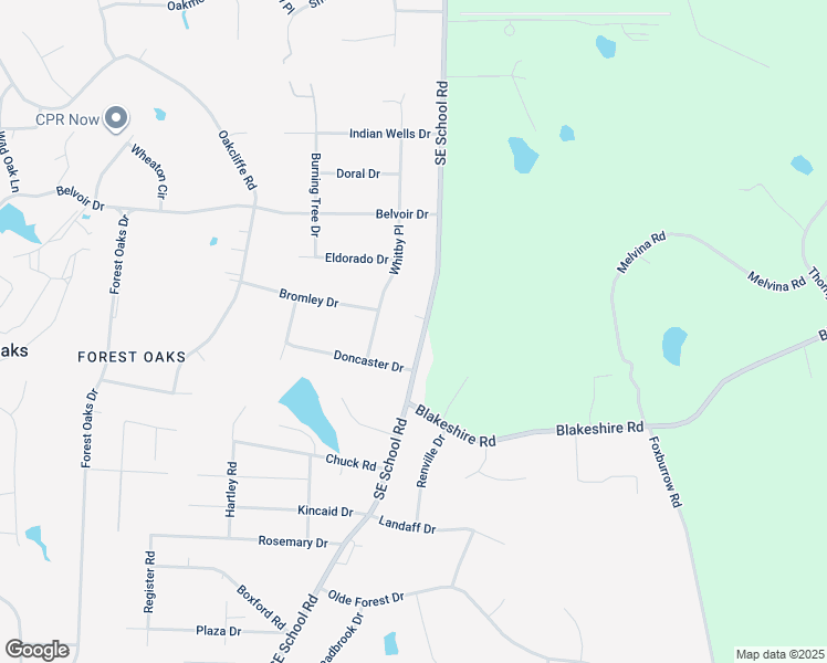map of restaurants, bars, coffee shops, grocery stores, and more near 3918 Southeast School Road in Greensboro