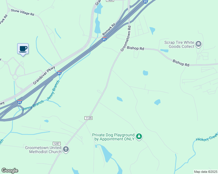 map of restaurants, bars, coffee shops, grocery stores, and more near 4619 Groometown Road in Greensboro