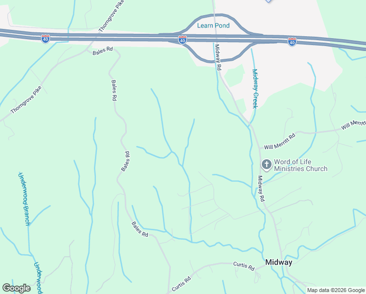 map of restaurants, bars, coffee shops, grocery stores, and more near 1400 Frank Merritt Lane in Strawberry Plains