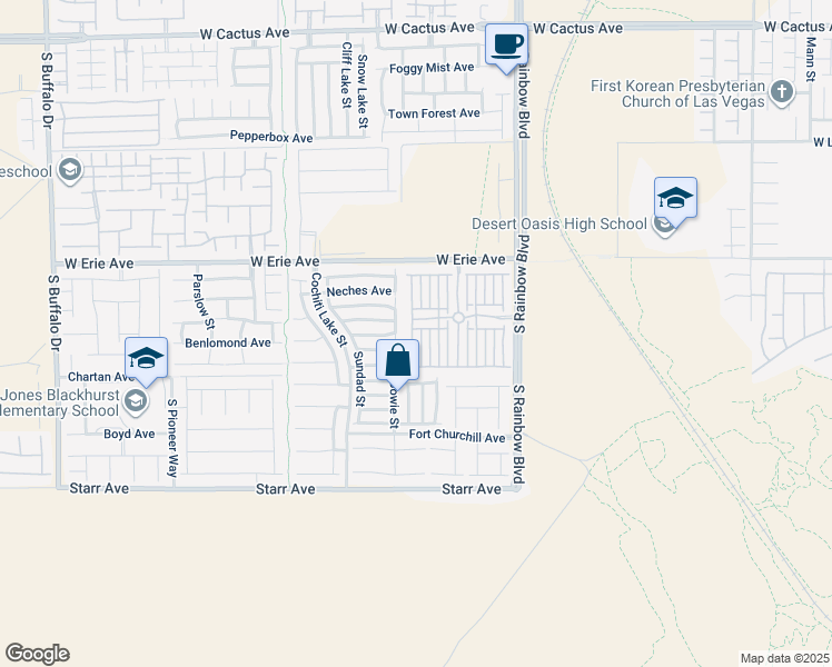 map of restaurants, bars, coffee shops, grocery stores, and more near 11023 Neets Bay Street in Las Vegas