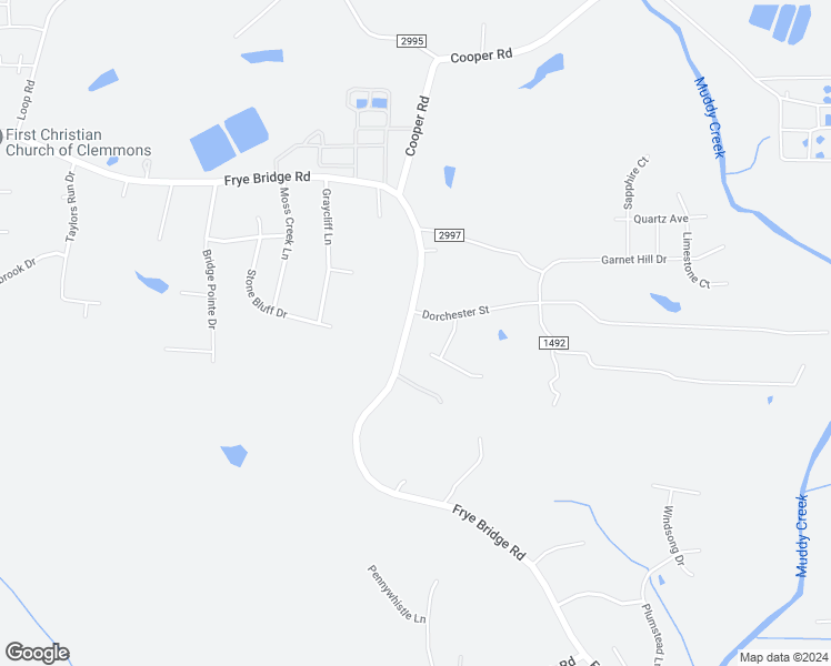 map of restaurants, bars, coffee shops, grocery stores, and more near 112 Dorchester Street in Clemmons