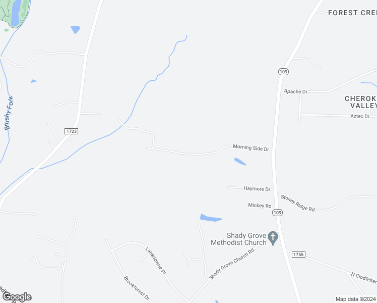 map of restaurants, bars, coffee shops, grocery stores, and more near 512 Morning Side Drive in Winston-Salem