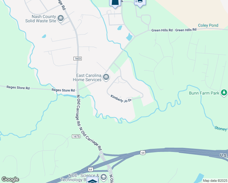 map of restaurants, bars, coffee shops, grocery stores, and more near 3644 Kimberly Jo Drive in Rocky Mount