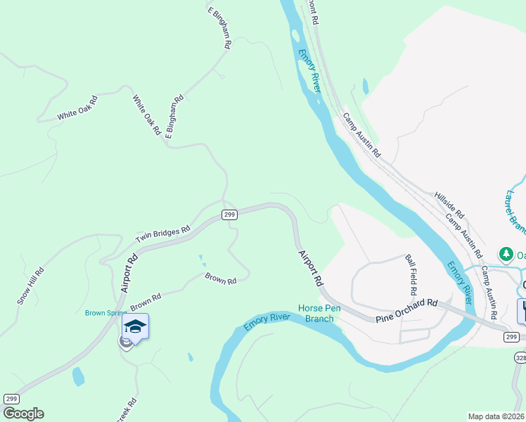 map of restaurants, bars, coffee shops, grocery stores, and more near 224 Day Road in Oakdale