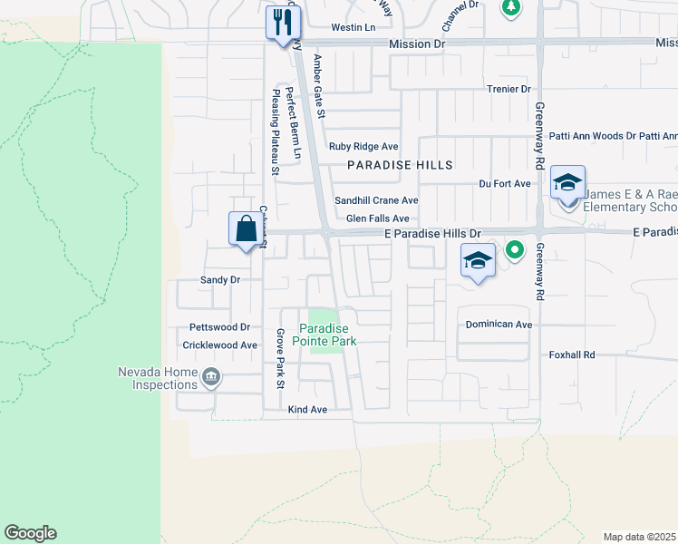 map of restaurants, bars, coffee shops, grocery stores, and more near 653 Monument Point Street in Henderson