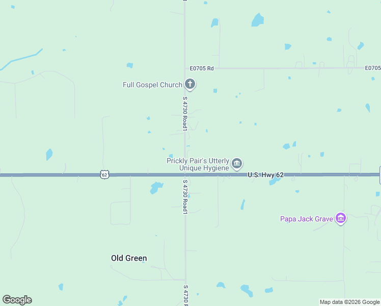 map of restaurants, bars, coffee shops, grocery stores, and more near 70905 South 4730 Drive in Westville