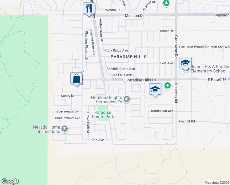 map of restaurants, bars, coffee shops, grocery stores, and more near 654 Moonlight Stroll Street in Henderson