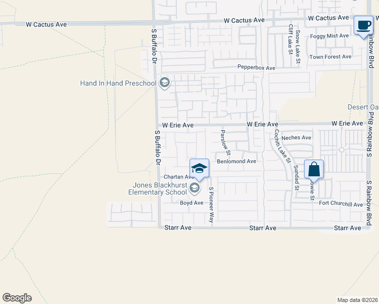 map of restaurants, bars, coffee shops, grocery stores, and more near 11002 Elk Sands Road in Las Vegas