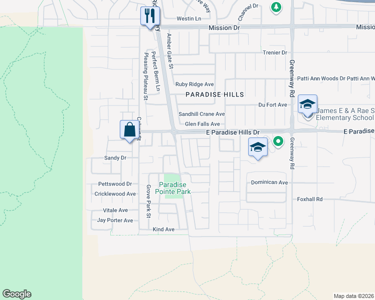 map of restaurants, bars, coffee shops, grocery stores, and more near 647 Moonlight Stroll Street in Henderson