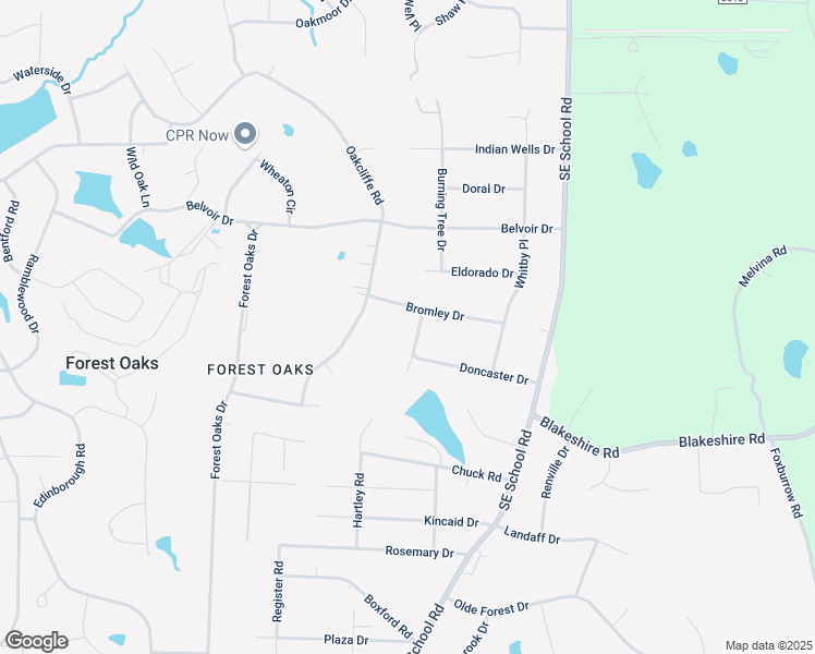 map of restaurants, bars, coffee shops, grocery stores, and more near 4704 Chesterton Drive in Greensboro