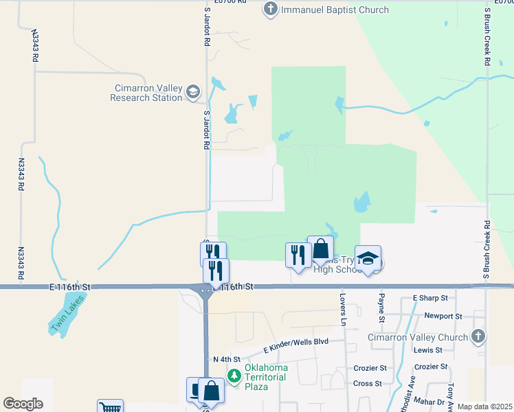 map of restaurants, bars, coffee shops, grocery stores, and more near 308 Fairway Drive in Perkins