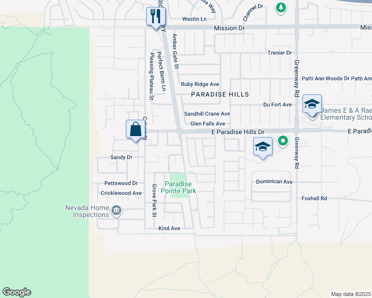 map of restaurants, bars, coffee shops, grocery stores, and more near 641 Monument Point Street in Henderson