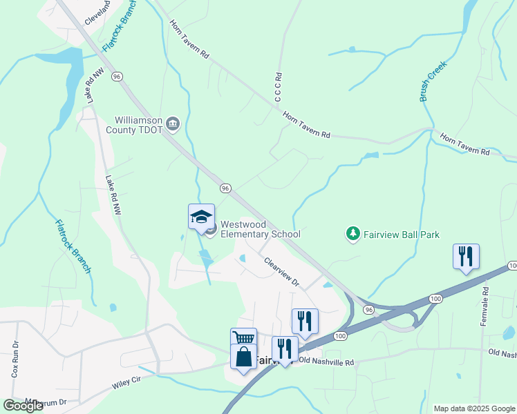 map of restaurants, bars, coffee shops, grocery stores, and more near in Fairview