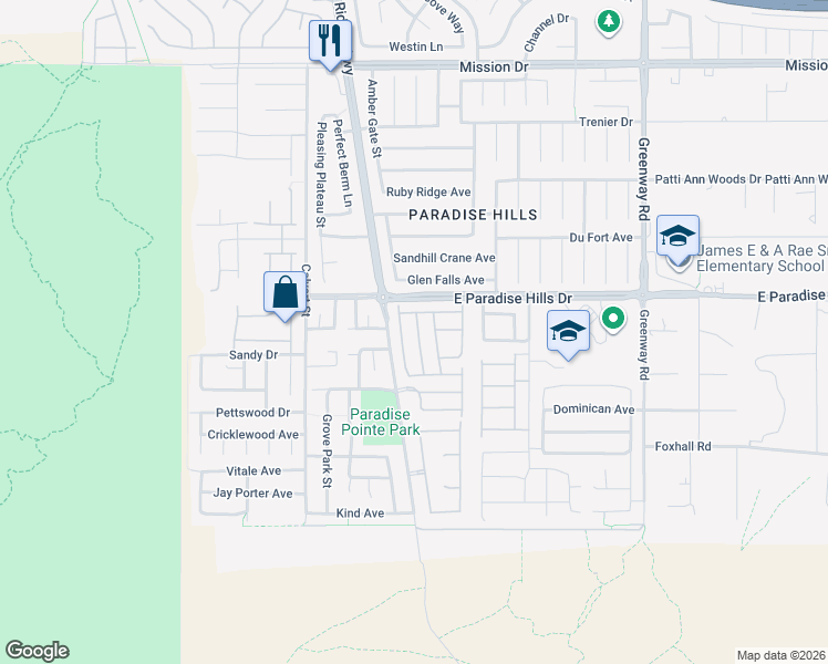 map of restaurants, bars, coffee shops, grocery stores, and more near 639 Moonlight Stroll Street in Henderson
