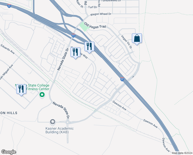 map of restaurants, bars, coffee shops, grocery stores, and more near 1089 Pleasure Lane in Henderson