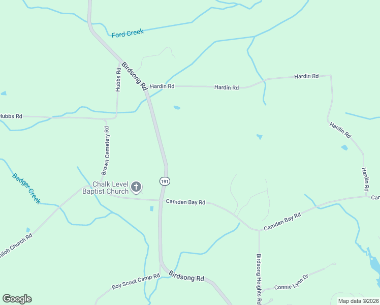 map of restaurants, bars, coffee shops, grocery stores, and more near 3870 Birdsong Rd in Camden