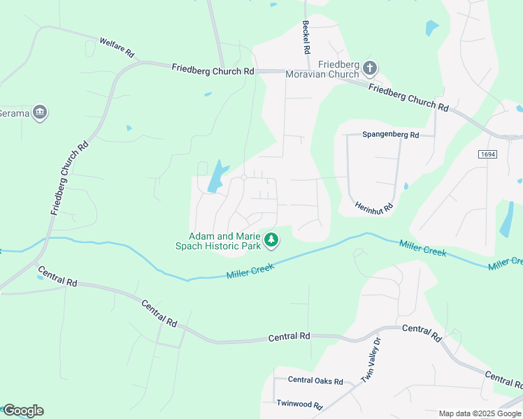 map of restaurants, bars, coffee shops, grocery stores, and more near 401 Fortress Court in Winston-Salem