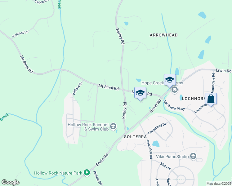 map of restaurants, bars, coffee shops, grocery stores, and more near in Durham County