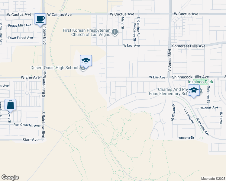 map of restaurants, bars, coffee shops, grocery stores, and more near 6448 Earl Pike Court in Las Vegas