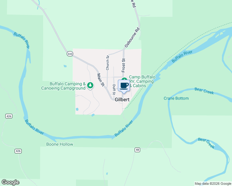map of restaurants, bars, coffee shops, grocery stores, and more near Highway 333 in Gilbert