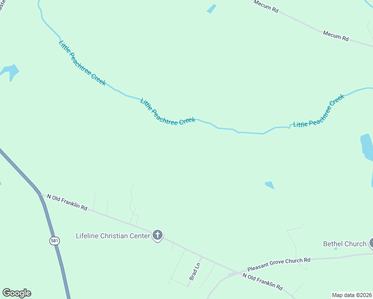 map of restaurants, bars, coffee shops, grocery stores, and more near 2957 North Old Franklin Road in Spring Hope