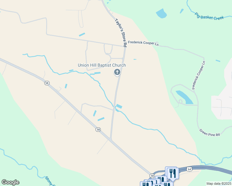 map of restaurants, bars, coffee shops, grocery stores, and more near Taylor's Store Road in Nashville