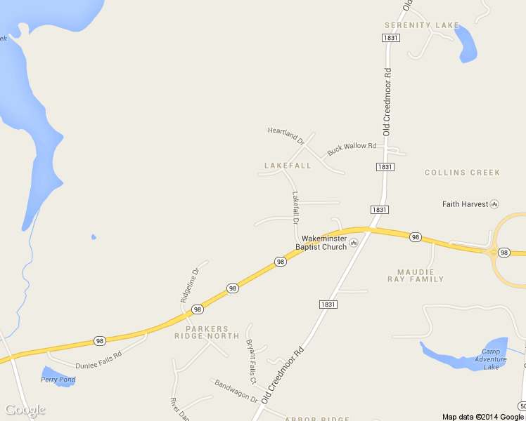 map of restaurants, bars, coffee shops, grocery stores, and more near 1716 Frosty Hollow Road in Wake Forest