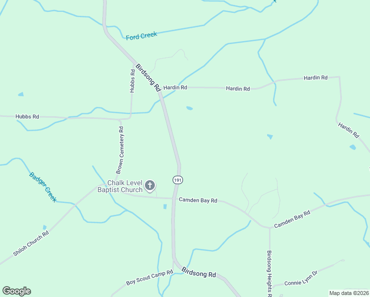 map of restaurants, bars, coffee shops, grocery stores, and more near 3506-3870 Birdsong Rd in Camden