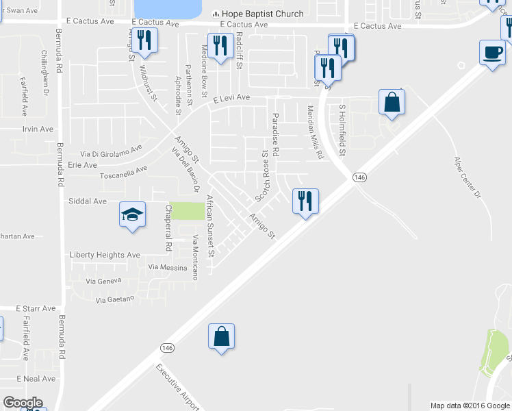 map of restaurants, bars, coffee shops, grocery stores, and more near 908 Blushing Rose Place in Henderson
