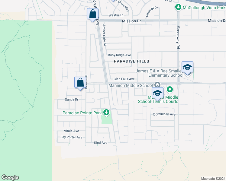 map of restaurants, bars, coffee shops, grocery stores, and more near 624 Monument Point Street in Henderson