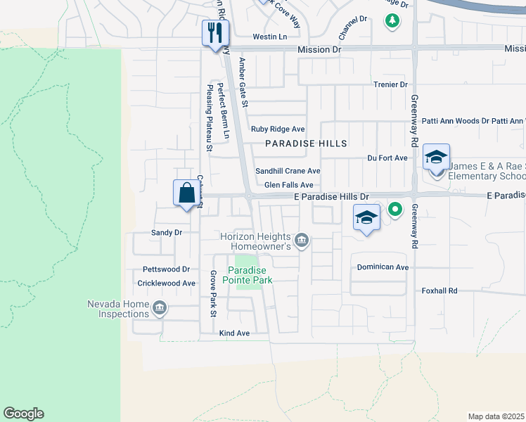 map of restaurants, bars, coffee shops, grocery stores, and more near 624 Monument Point Street in Henderson