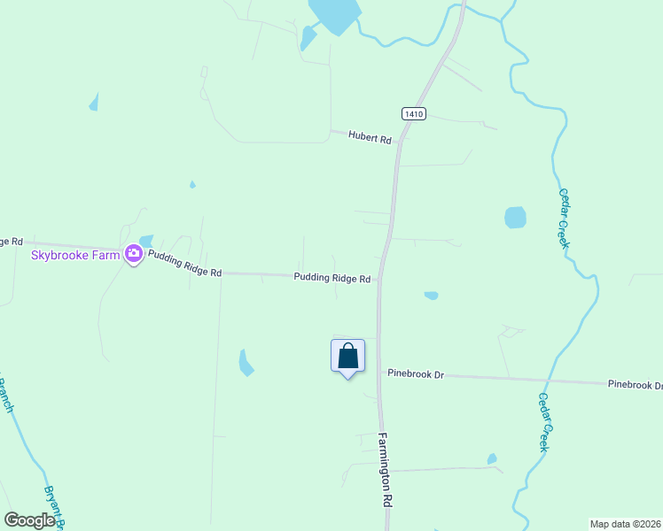 map of restaurants, bars, coffee shops, grocery stores, and more near 147 Pudding Ridge Road in Mocksville