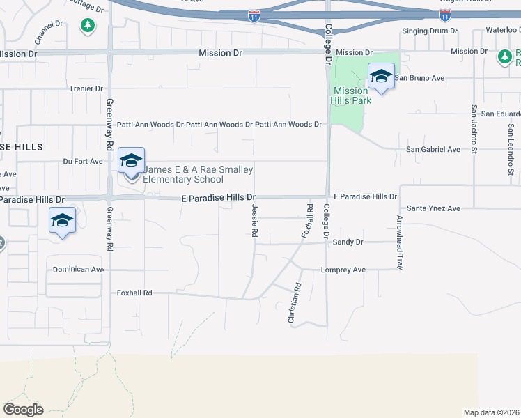 map of restaurants, bars, coffee shops, grocery stores, and more near 410 East Paradise Hills Drive in Henderson