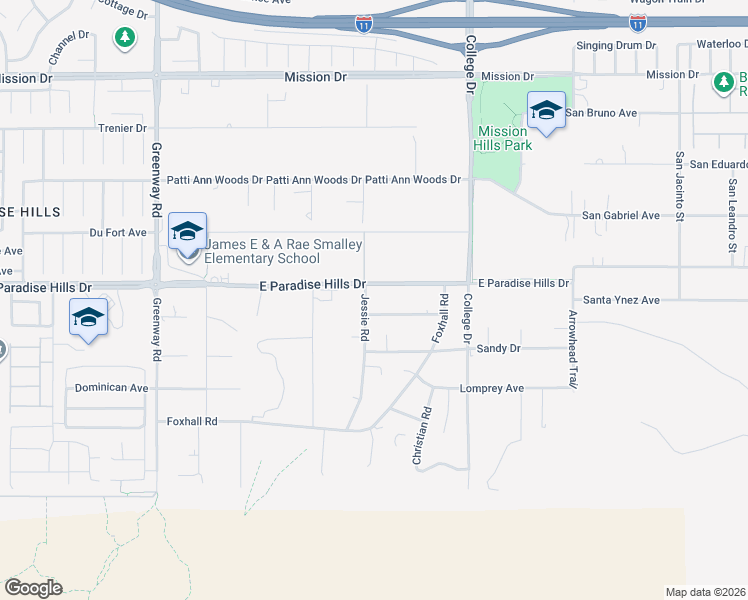 map of restaurants, bars, coffee shops, grocery stores, and more near 410 East Paradise Hills Drive in Henderson