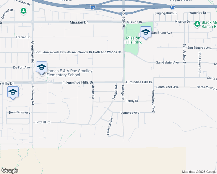 map of restaurants, bars, coffee shops, grocery stores, and more near 440 East Paradise Hills Drive in Henderson