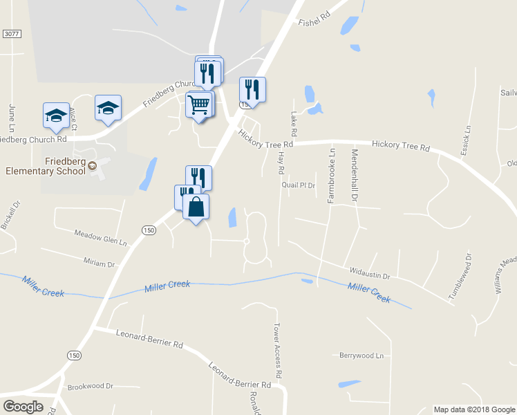 map of restaurants, bars, coffee shops, grocery stores, and more near 376 Collingswood Drive in Winston-Salem