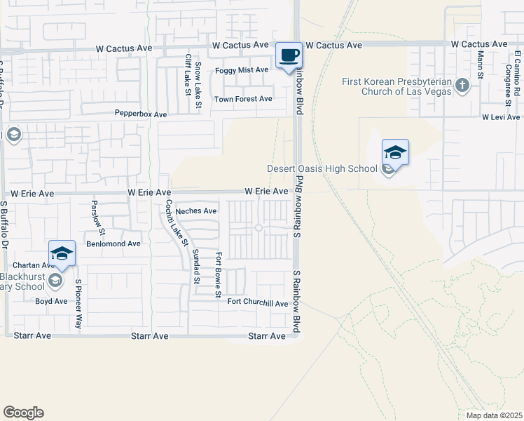 map of restaurants, bars, coffee shops, grocery stores, and more near 6966 Castle Mountain Avenue in Las Vegas